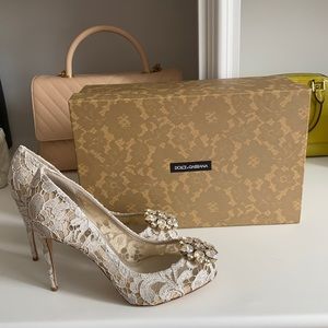 Dolce & Gabbana Lace Peep Toe Shoes!